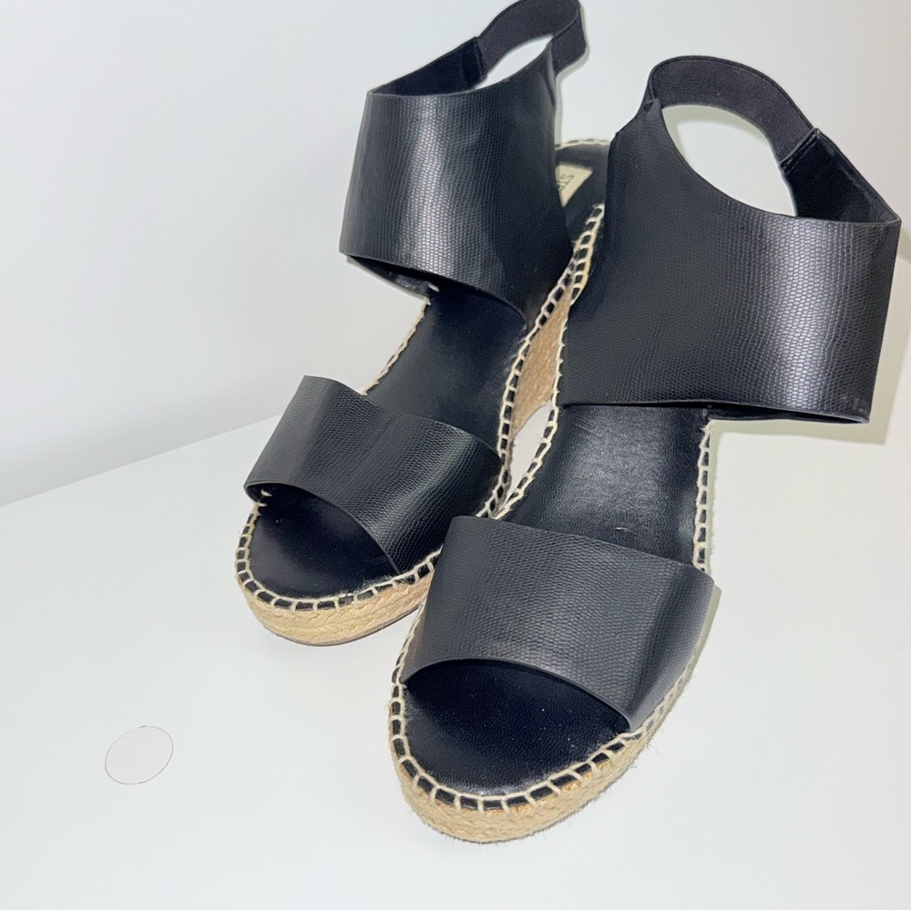 Steve Madden Black Espadrille Sandals